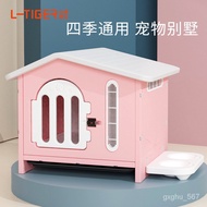 QM🉐Dog Villa Pet Supplies Plastic Kennel Dog Cage Indoor Kennel House Winter Windproof Small and Medium Size Dog Crate B