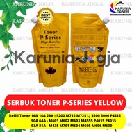 P-Series Yellow Toner Powder 16A 29X 14A 90A 64A 93A 81A Laserjet 5000 5100 LJ 5200 M712 M725 M601 M
