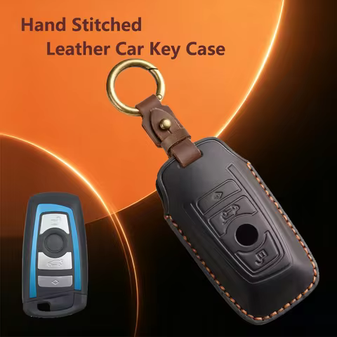 Leather for BMW F20 F30 G20 F31 F34 F10 G30 F11 X3 F25 X4 I3 M3 M4 1 3 5 Series Car Key Case Key Cov