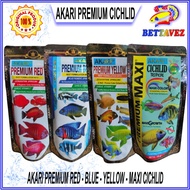 Akari PREMIUM Pellets BLUE RED YELLOW MAXI CICHLID Fish Feed AKARI PREMIUM MAXI CICHLID Ornamental F