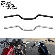 Chrome/Black Retro 1"; Handlebar 25mm Handle Bar For Harley Touring Dyna Street Bob Sportster 883 Ir