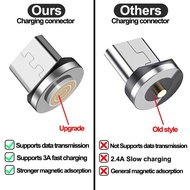 540 Degree Roating Magnetic 3A data cable Micro USB Type C P