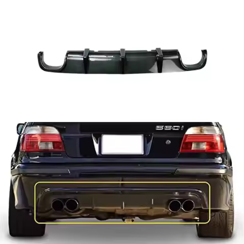 For BMW 5 Series E39 E39 1995-2003 Car Rear Diffuser Bumper Lip Spoiler Splitter Body Kit Accessorie