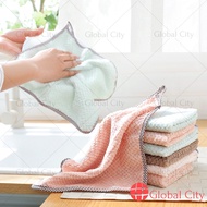 GC Non-Stick Oil Microfiber Cleaning Cloth Absorbent Dish Cloth Kitchen Towel Hand Wash Cloth Kain L