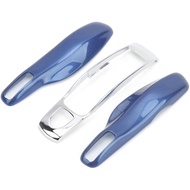 Car Key Case for 911 Boxste Key Fob Protector Cover Shell Case Trim Replacement (Sapphire Blue + Sil