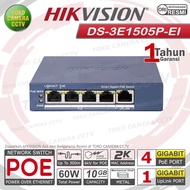 SWITCH POE GIGABIT HIKVISION DS-3E1505P-EI SMART POE SWITCH 4 PORT