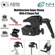 FOTO Super Clamp Big Clamp Spigot Video Production Tools Photography Studio Tools Multi Function Clamp Heavy Duty