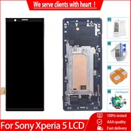 6.1" Original Display For SONY Xperia 5 J8210 J8270 J9210 LCD Touch Screen With Frame Digitizer Asse