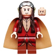 Lego LOR059 The Lord of the Rings LOTR : Elrond Minifigure (Silver Crown, Dark Red Clothing)