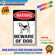 Beware Of Dog Sign Warning Sign Custom Free Design