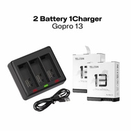 Telesin 3-Slot Charger For GoPro 13 ที่ชาร์จแบบแบน