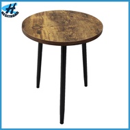 Paebbro Small Round Table Round Table with Storage Vintage Wooden Round Side Table with Metal Legs –
