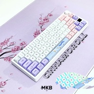 [READY STOCK] Full Build Custom Mechanical Keyboard Build DK67 Pro 65% Outer Space &amp; Cotton Candy Keycap Set