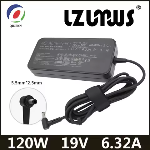 19V 6.32A 5.5*2.5mm 120W Laptop Adapter AC Power For Toshiba Satellite For Asus PA-1121-28 N750 N500