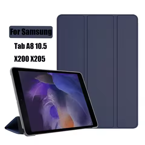Tri-fold Case For Samsung Galaxy Tab A8 2021 PU Tablet Cover for Samsung Tab A8 10.5 SM-X200/SM-X205