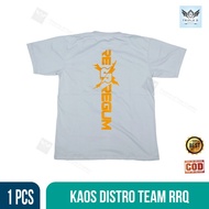 baju distro gaming esports rrq rex regum qeon esports t-shirt original - silver m