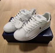 100%new全新Polo Ralph Lauren 白色運動鞋shoes ，size:uk8 ，$530。