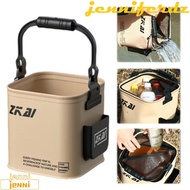 JENNIFERDZ Fishing Bucket, Fishing Bucket Outdoor Bucket Foldable Bucket, Live Fish Bucket Foldable 
