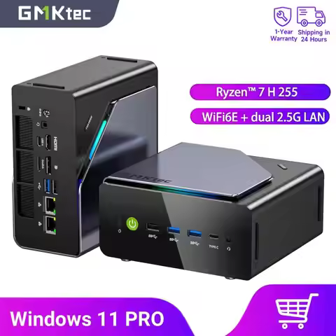 GMKtec K12 Gaming Mini PC AMD Ryzen 7 H255（Upgraded 8745HS) Dual 2.5G LAN Desktop Mini Computers WiF