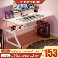 Computer Table Gaming Table Black Meja Gaming  Meja Komputer PC/Study/Office Table With Headphone Ho