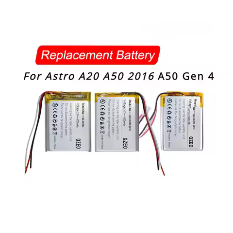 Replacement Battery For Logitech Astro A20 A50 Gen 4 2016 Gen4 2019 533-000169 533-000191 SRP603443 