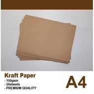 50pcs, 100pcs,A4 Kraft paper ,125gsm 150gsm, 175gsm.