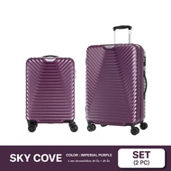 AMERICAN TOURISTER SKY COVE Trolley Luggage Set Size 20 + 25 Inch HARDSIDE SPINNER TSA