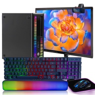 HP RGB Gaming Desktop Combo I5 6500 up to 3.6GHz,16G,128G SSD+3T,GeForce GT 730 2G GDDR5,New 24" 108