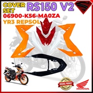 100% ORIGINAL HONDA RS RS150 V2 RS150R RS 150 COVERSET COVER SET/STRIPE SET YR3 REPSOL 06900-K56-MA0ZA/86000-K56-MA0ZA