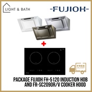 [BUNDLE] FUJIOH FH-5120 Induction Hob 65cm and FR-SC2090R/V Chimmey Cooker Hood 90cm