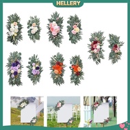 [HellerySG] 2x Wedding Arch Flowers, Artificial Flower Swag, Modern Silk Flowers Greenery