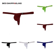 【BESTSHOPPING】Breathable Men's Cotton Pouch Tback Gstring Thong Briefs Underwear with Low Rise