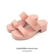 Sweet Palettes รองเท้าหนังแกะ Cloud Freya Relaxed Nude