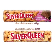 Silverqueen 62gr Silver Queen 62 gr Chocolate Almond Cashew Nuts Cashew Green Tea Very Berry Yoghurt