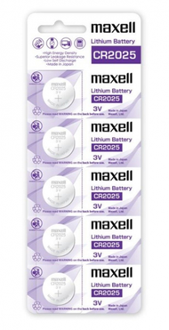 Maxell -CR2025 日本製鈕扣電池 5粒卡裝