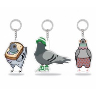 Funny Pigeon "Fox" keychain