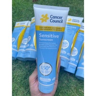 Cancer Council SPF 50+ Sensitive 110ml Tube รุ่นผิวบอบบาง สำหรับคนแพ้ง่าย☀️ ครีมกันแดด นำเข้าจากออสเ