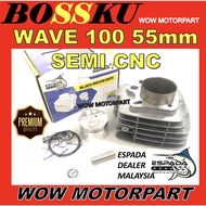 WAVE 100 RACING BLOCK KITS 55 MM PISTON SEMI CNC ESPADA DREAM BLOK 55MM EX5 WAVE 100 RACING BLOCK 55