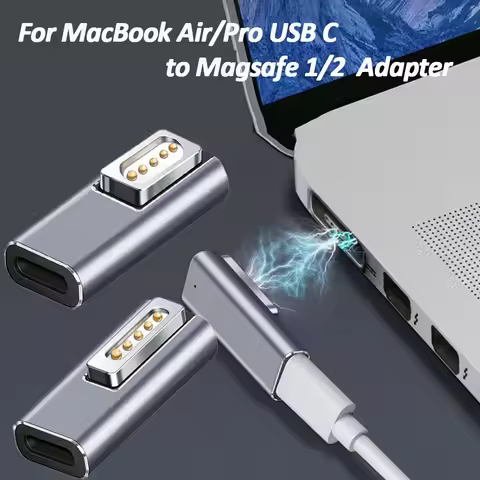 NEW Quality Magnetic USB C Adapter Type C to Magsafe 2 to magsafe 1 Connector PD Quick Charge Adapte