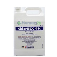 STERILINE CHLORHEX 4% ANTISEPTIC SOLUTION 5 LITRE / 1 LITRE (CHLORHEXIDINE)