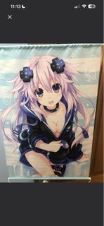 超次元戰記  戰機少女 動漫 掛軸 紫心 掛布 掛畫