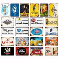 Belgium Beer  Retro CHOUFFE DUVEL YESCH Vintage Metal Tin Signs Poster Decor for Room Bar Pub Club M