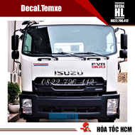 Tem dán xe tải Isuzu FVR900 . Tem Fvr 900 dán xe tải Isuzu