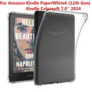 For Amazon Kindle PaperWhite 6 12th Gen 7.0 inch 2024 tablet case soft transparent TPU case for Kind