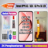 Techparts Original LCD Untuk OPPO A3X / A3 / A3 Pro LCD + Bahagian skrin + Set pemutar skru percuma+
