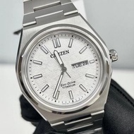 CITIZEN 星辰 Eco-Drive 光動能 AW0130 Zenshin series WR 10 bar 防水 鈦金屬 白色面 藍寶石玻璃錶面 AW013085A