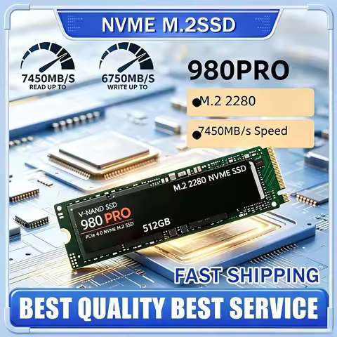 New 980Pro Powered M.2 SSD 1TB 2TB 4TB PCIe Gen4 x4 3D TLC NAND Heat Sink NEW Stable High Performanc
