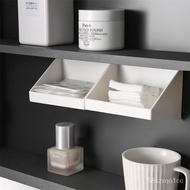 Mirror Cabinet Storage Box Bathroom Table Lipstick Cosmetic Shelf Punch-Free Wall-Mounted Bevel Finishing Box