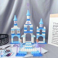 Princess Frozen Elsa Lego Set Girls Building Block 94PCS Castle Frozen Toys Disney Princess Birthday