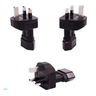 WIN 3pin Male Plug Adapter UK Standard Plug to EU 2pin Round Conversion Plug Adapter